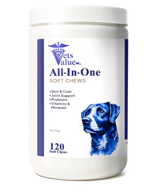 5-in-1 Multivitamin Chews for Dogs - 120 Count