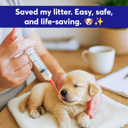 Puppy Feeding Support Kit – Includes 10ml & 30ml Syringes with 5FR and 8FR Tubes – for Newborn and Small Breed Puppies
