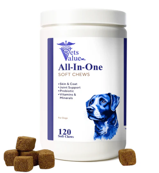 5-in-1 Multivitamin Chews for Dogs - 120 Count